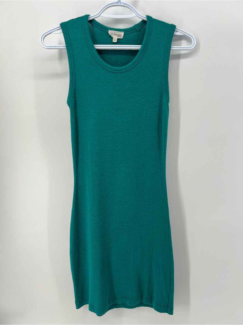 Aritzia Wilfred Free Women’s XXS Heathered Green Bruni Bodycon Midi Dress